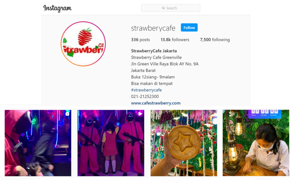 Foto Instagram @strawberycafe