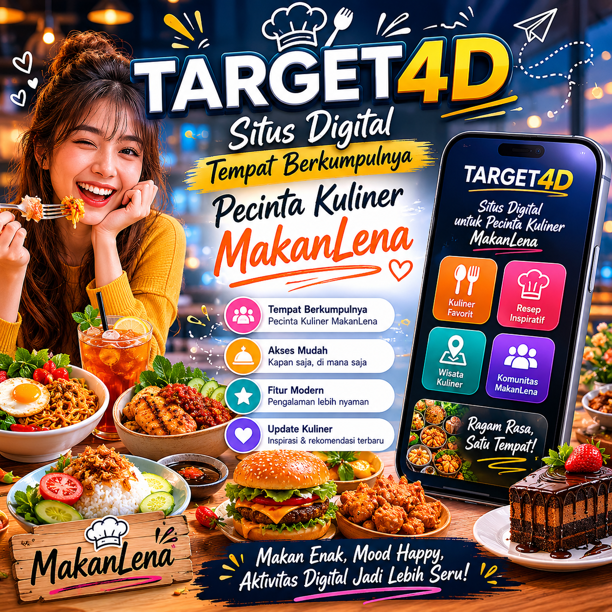 TARGET4D – Situs Digital Tempat Berkumpulnya Pecinta Kuliner MakanLena