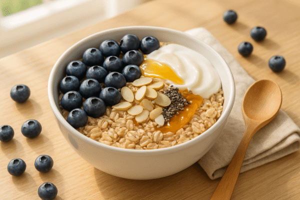 Oat Blueberry Bowl: Sarapan Sehat, Praktis, dan Lezat
