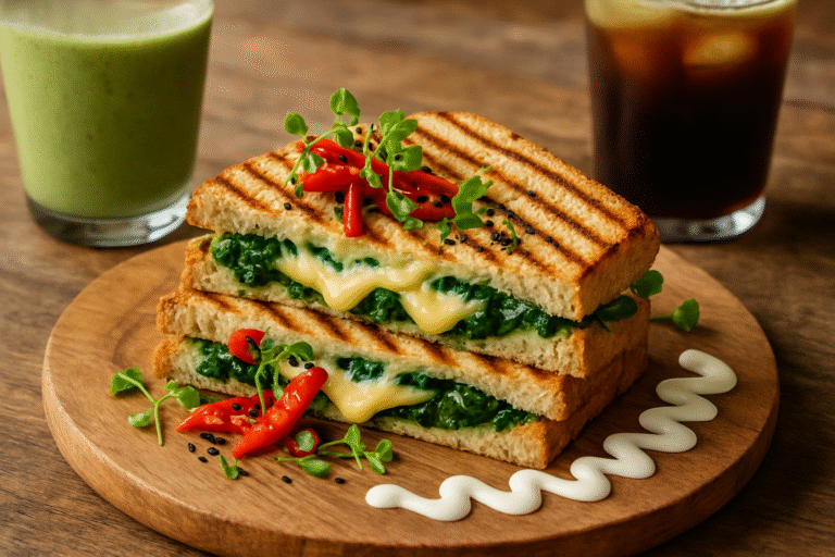 Panini Keju Bayam Lembut: Brunch Sehat dan Lezat di Rumah